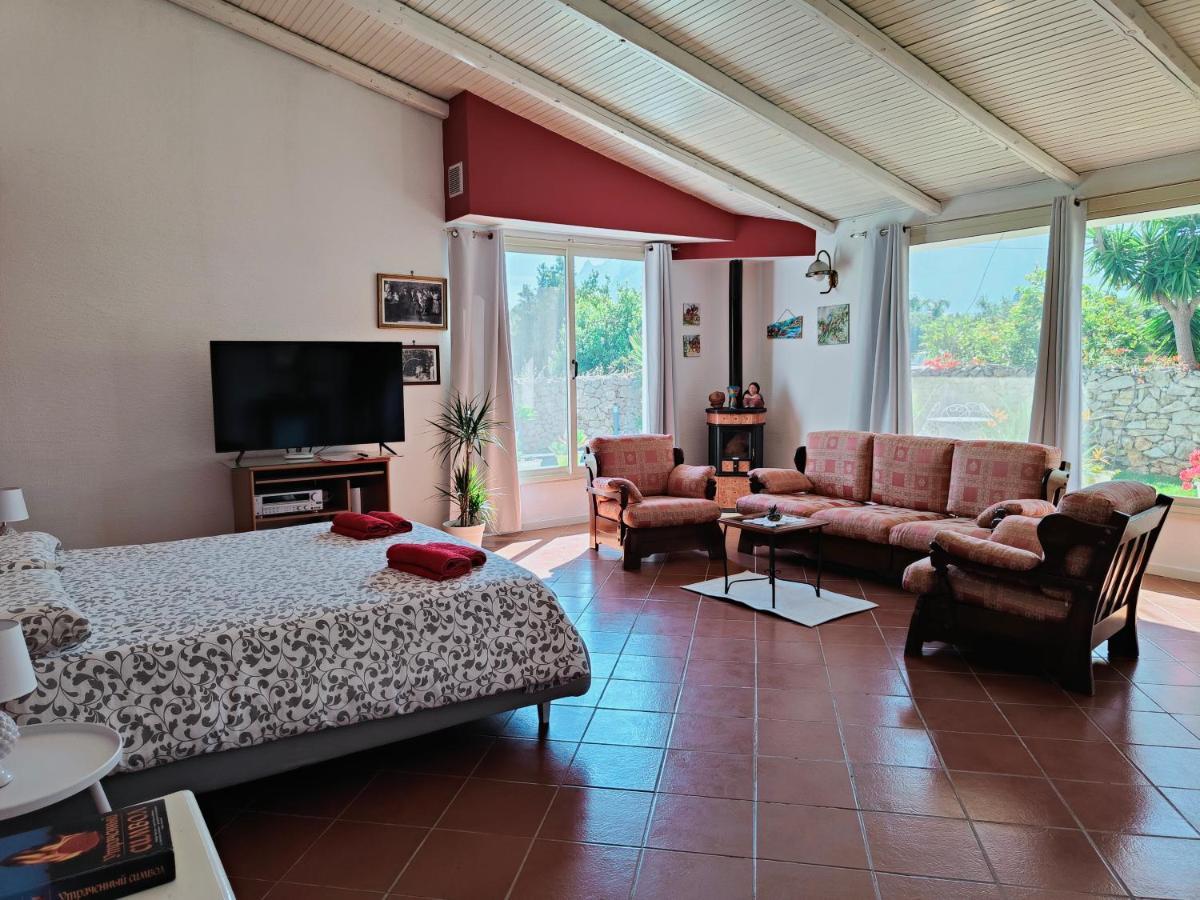Villa Manzella Piscina Privata Чинизи Экстерьер фото