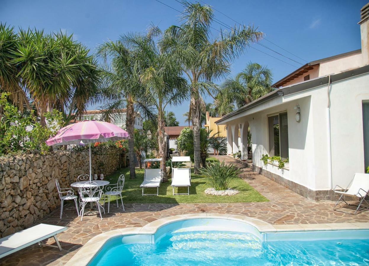 Villa Manzella Piscina Privata Чинизи Экстерьер фото
