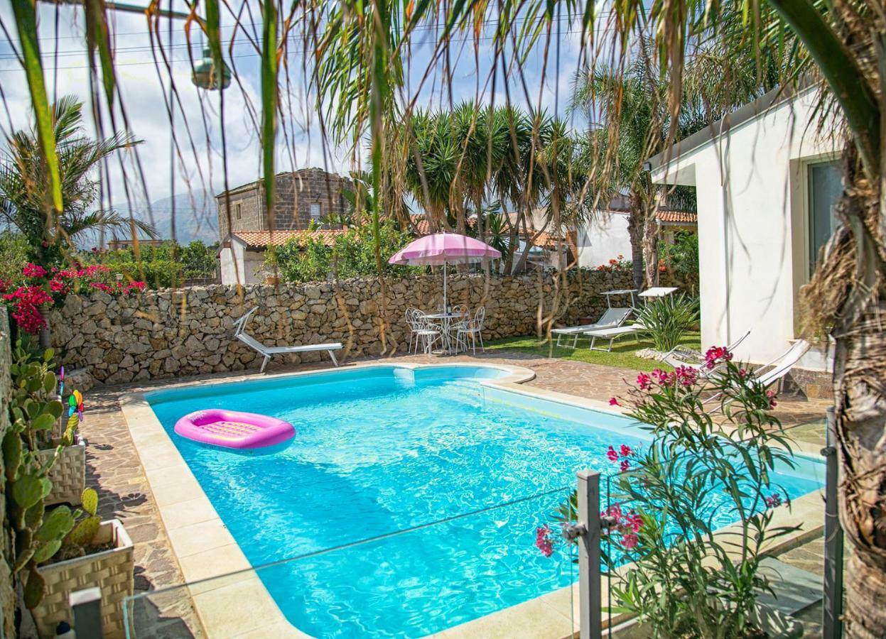 Villa Manzella Piscina Privata Чинизи Экстерьер фото